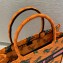 Dior Book Tote Bag in Multicolor Dragon & Fire Embroidery Orange 2021