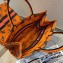 Dior Book Tote Bag in Multicolor Dragon & Fire Embroidery Orange 2021
