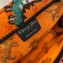 Dior Book Tote Bag in Multicolor Dragon & Fire Embroidery Orange 2021