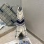 Dior Book Tote Bag in Blue Check'n'Dior Embroidery 2021