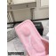 Alexander Wang Lana Padded Velour Crystal Logo Slippers Pink 2021