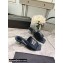Alexander Wang Heel 5.5cm Jessie Padded Velour Crystal Logo Slide Sandals Black 2021