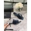 Alexander Wang Heel 5.5cm Jessie Padded Velour Crystal Logo Slide Sandals Black 2021
