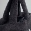 Prada Shearling Tote Bag 1BG130 Black 2021