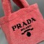 Prada Shearling Tote Bag 1BG130 Pink 2021