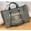 Chanel Mixed Fibers Deauville Large Shopping Tote Bag A66941 Green 2021
