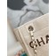 Chanel Mixed Fibers Deauville Small Shopping Tote Bag A67000 White 2021