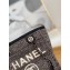 Chanel Mixed Fibers Deauville Small Shopping Tote Bag A67000 Black 2021