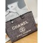 Chanel Mixed Fibers Deauville Medium Shopping Tote Bag A67001 Black 2021