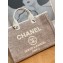 Chanel Mixed Fibers Deauville Large Shopping Tote Bag A66941 Beige 2021