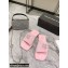 Alexander Wang Lana Padded Velour Crystal Logo Slippers Pink 2021