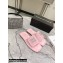Alexander Wang Lana Padded Velour Crystal Logo Slippers Pink 2021