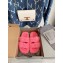 Balenciaga Fake Shearling Mallorca Sandals Pink 2021