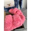 Balenciaga Fake Shearling Mallorca Sandals Pink 2021