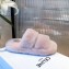 Celine Fur Triomphe Open Slides in Shearling Pink 2021