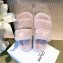 Celine Fur Triomphe Open Slides in Shearling Pink 2021