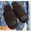 Balenciaga Fake Shearling Cosy BB Mules Black 2021