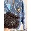 Balenciaga Fake Shearling Cosy BB Mules Black 2021
