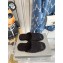 Balenciaga Fake Shearling Cosy BB Mules Black 2021