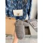 Balenciaga Fake Shearling Cosy BB Mules Gray 2021