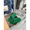 Balenciaga Fake Shearling Cosy BB Mules Green 2021