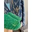 Balenciaga Fake Shearling Cosy BB Mules Green 2021