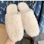 Balenciaga Fake Shearling Cosy BB Mules White 2021