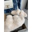 Balenciaga Fake Shearling Mallorca Sandals White 2021