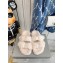 Balenciaga Fake Shearling Mallorca Sandals White 2021