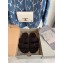 Balenciaga Fake Shearling Mallorca Sandals Black 2021