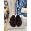 Balenciaga Fake Shearling Mallorca Sandals Black 2021