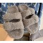 Balenciaga Fake Shearling Mallorca Sandals Gray 2021