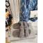 Balenciaga Fake Shearling Mallorca Sandals Gray 2021