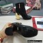 Dolce & Gabbana Heel 10.5cm Leather Ankle Boots Black with DG Karol Heel and Buckle 2021