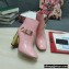Dolce & Gabbana Heel 10.5cm Leather Ankle Boots Patent Pink with DG Karol Heel and Buckle 2021