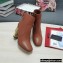 Dolce & Gabbana Heel 10.5cm Leather Ankle Boots Caramel with DG Karol Heel 2021