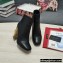 Dolce & Gabbana Heel 10.5cm Leather Ankle Boots Black with DG Karol Heel 2021