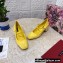 Dolce & Gabbana Heel 6.5cm Patent Leather Mary Janes Yellow with DG Karol Heel 2021