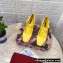 Dolce & Gabbana Heel 6.5cm Patent Leather Mary Janes Yellow with DG Karol Heel 2021