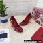 Dolce & Gabbana Heel 10.5cm Patent Leather Pumps Red with DG Karol Heel 2021