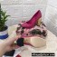 Dolce & Gabbana Heel 10.5cm Patent Leather Pumps Fuchsia with DG Karol Heel 2021