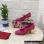 Dolce & Gabbana Heel 6.5cm Patent Leather Mary Janes Fuchsia with DG Karol Heel 2021