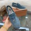 Loro Piana Shearling Fur Suede Calfskin Summer Charms Walk Loafers