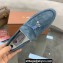Loro Piana Shearling Fur Suede Calfskin Summer Charms Walk Loafers