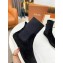 Loro Piana Knit Cocoon Suede Walk Ankle Boots Black