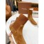 Loro Piana Knit Cocoon Suede Walk Ankle Boots Brown