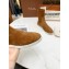 Loro Piana Knit Cocoon Suede Walk Ankle Boots Brown