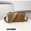 Fendi Sheepskin Medium Baguette Bag Brown 2021
