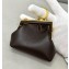 Fendi First Nano Leather Bag Charm Coffee 2021