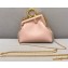 Fendi First Nano Leather Bag Charm Nude Pink 2021